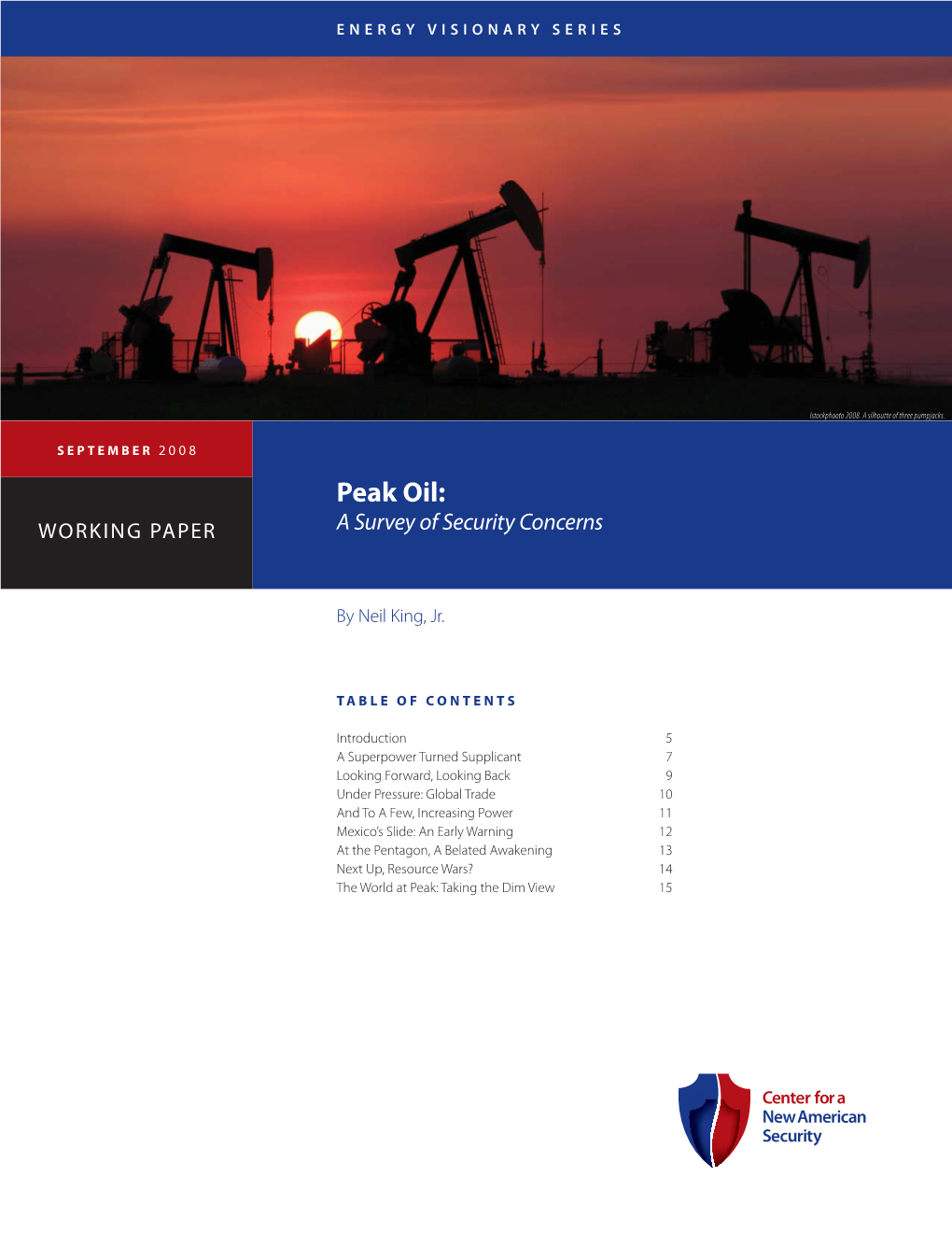 Peak Oil: a Survey of Security Concerns