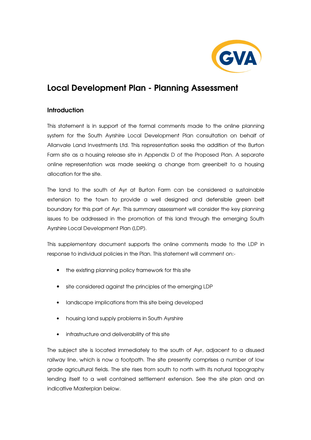 Local Development Plan - Planning Assessment