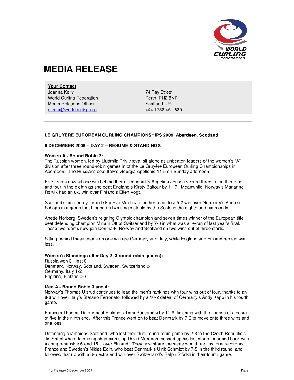 Media Release