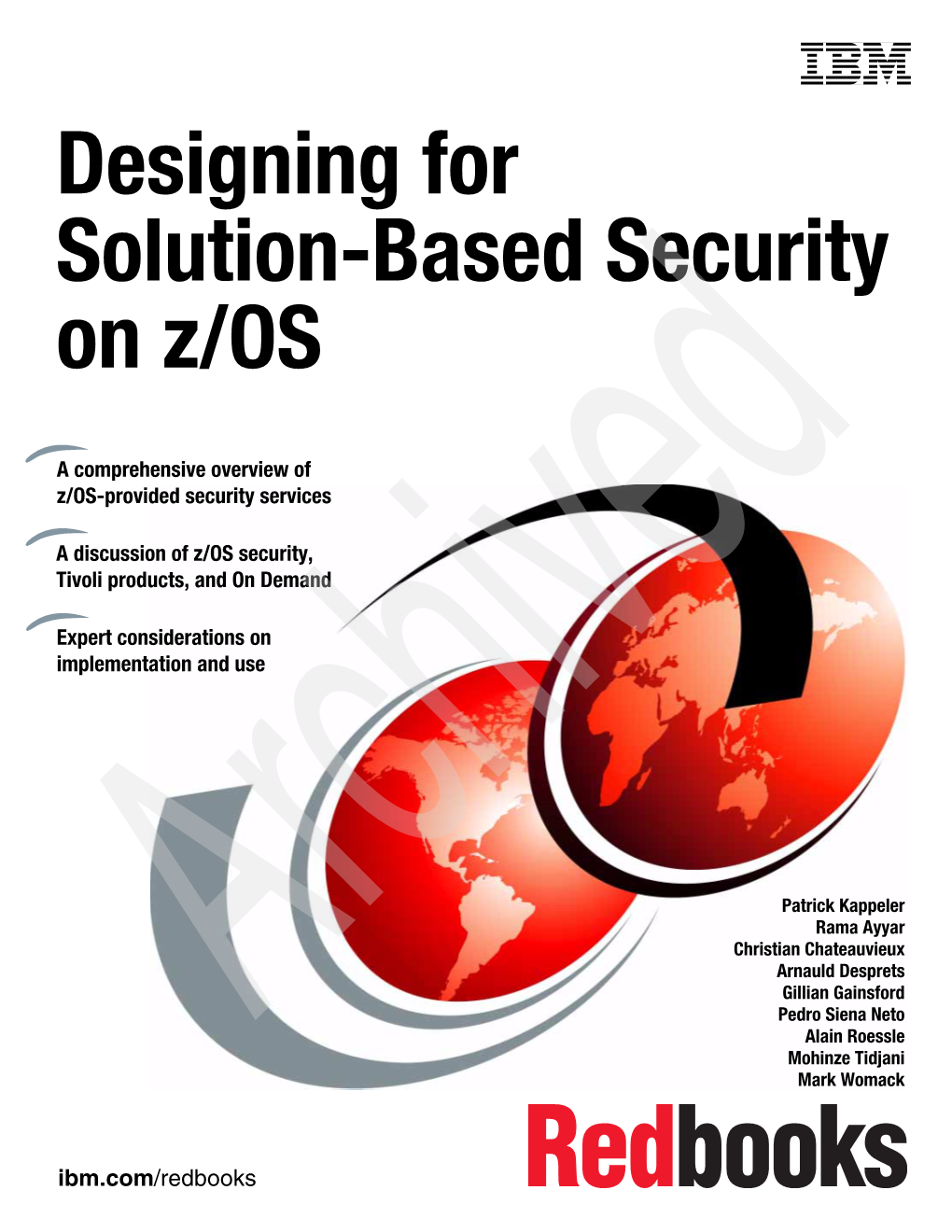 Designing for Solution-Based Security on Z/OS