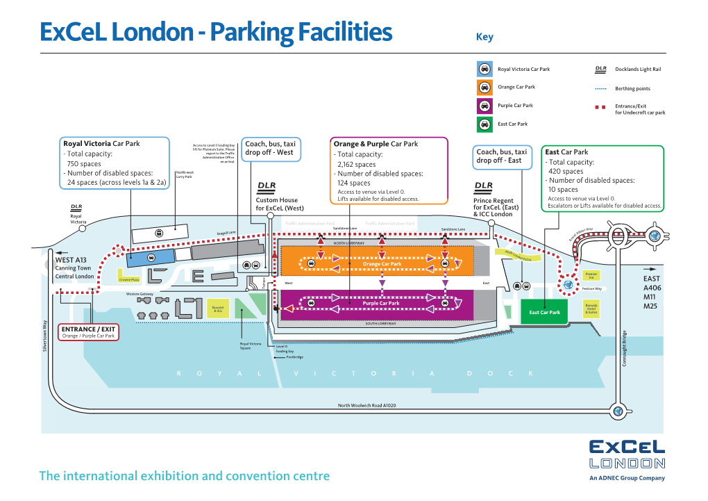 Excel London - Parking Facilities Key