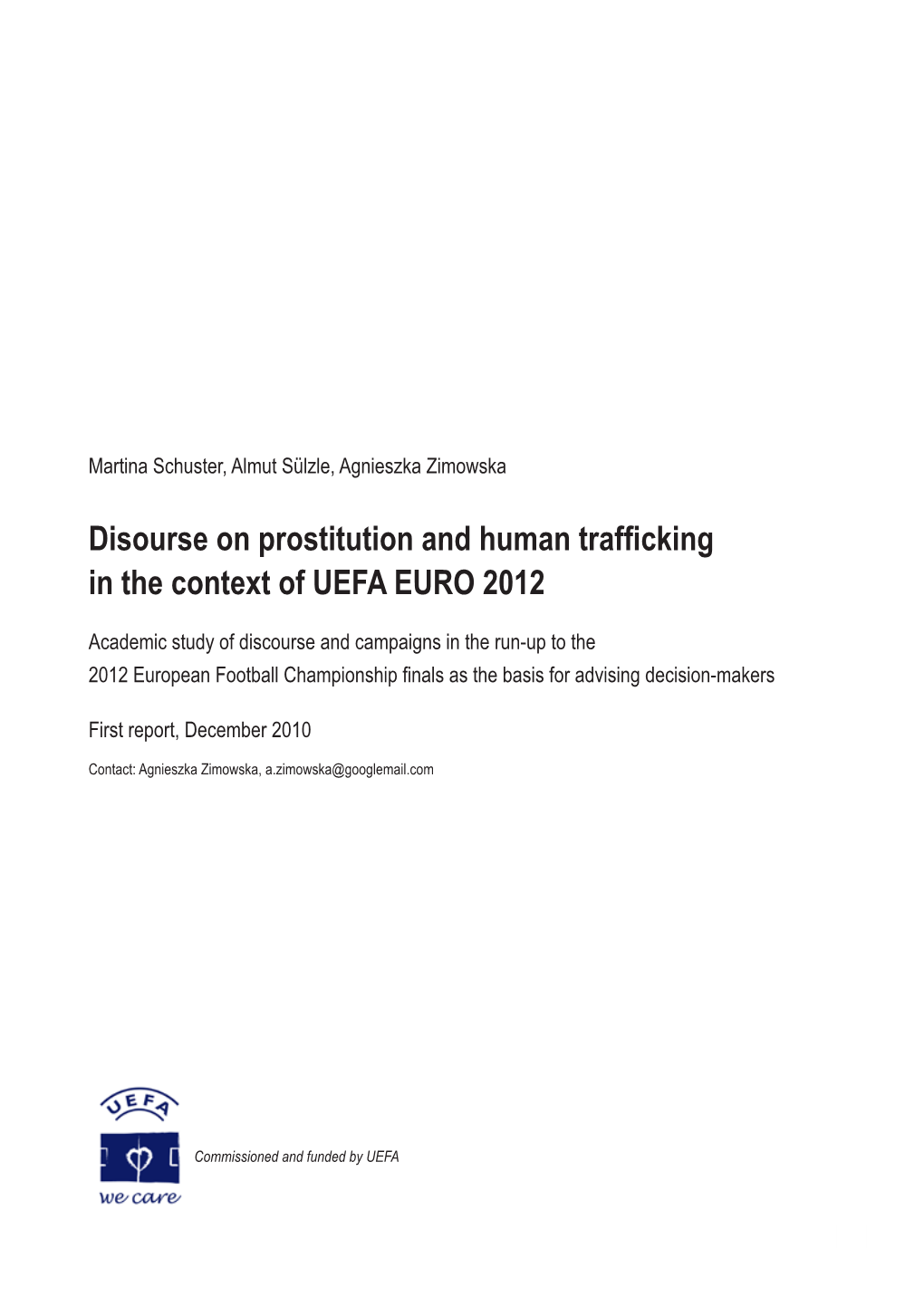 Disourse on Prostitution and Human Trafficking in the Context of UEFA EURO 2012