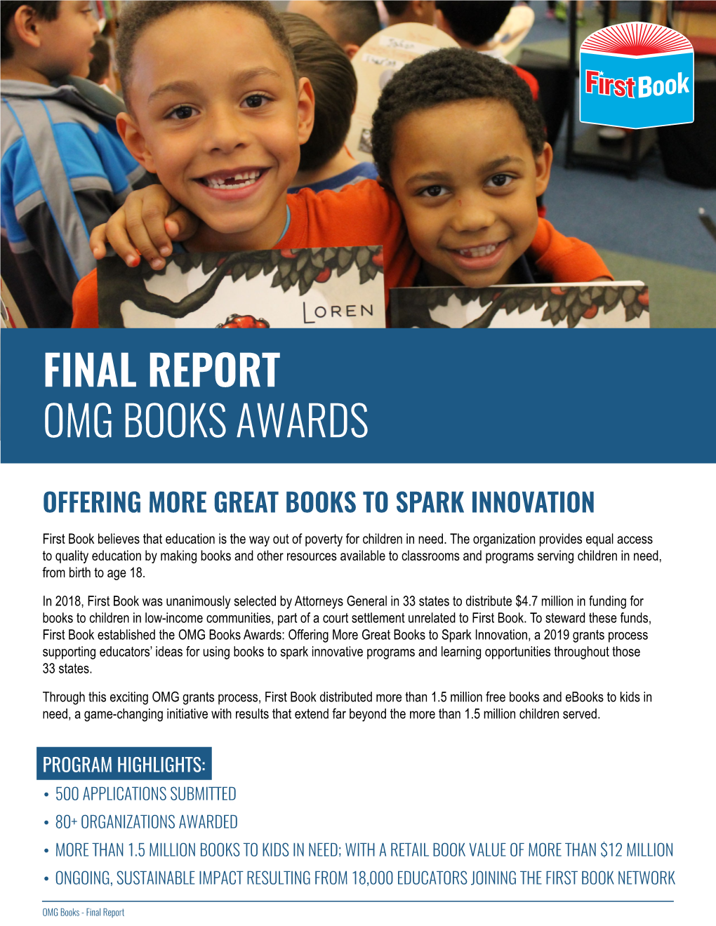 Final Report Omg Books Awards