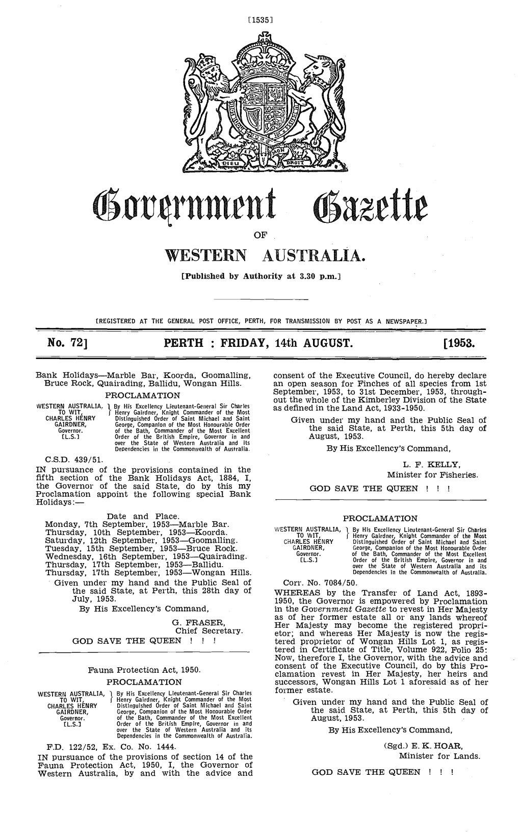 Uv4rnmirni of WESTERN AUSTRALIA