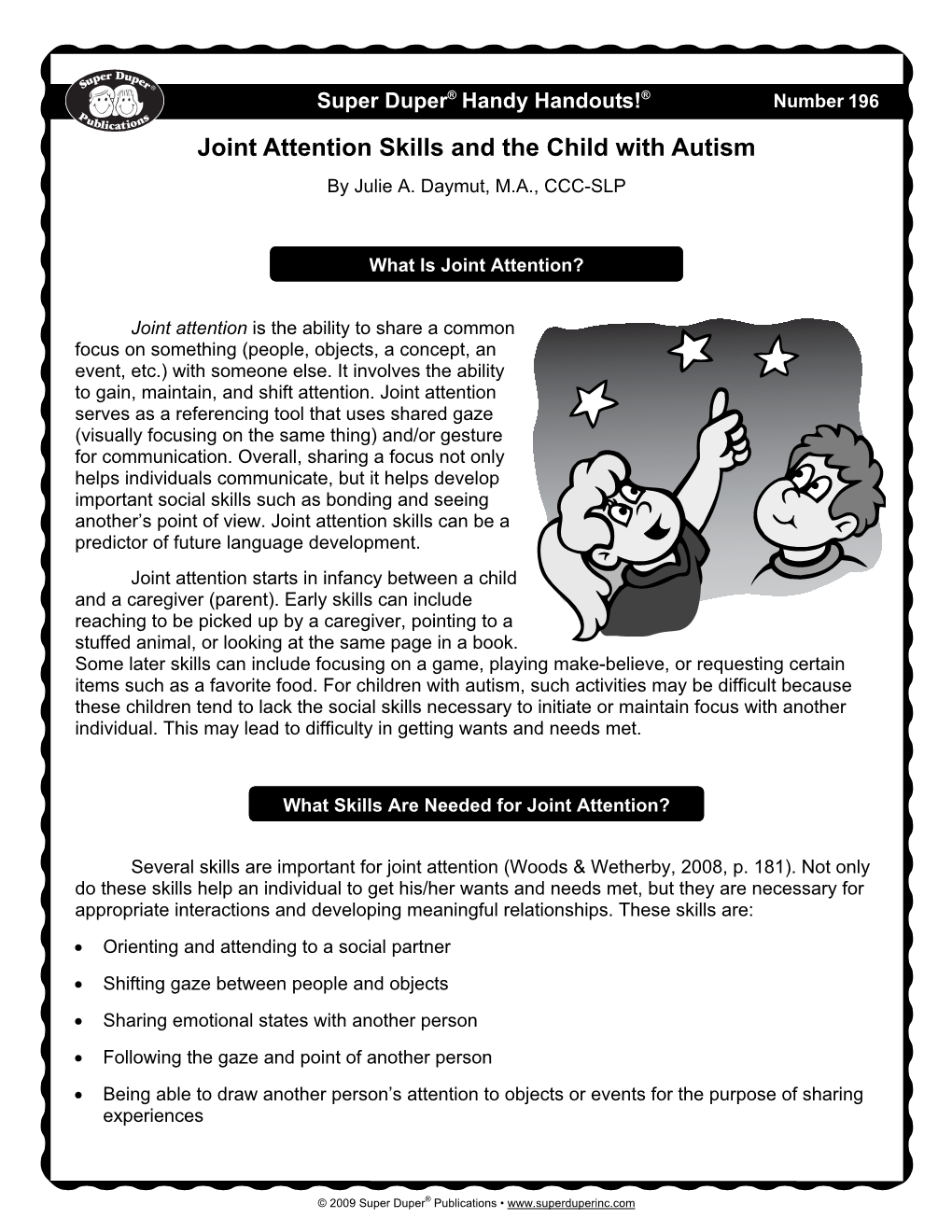 Joint Attention Skills and the Child with Autism by Julie A