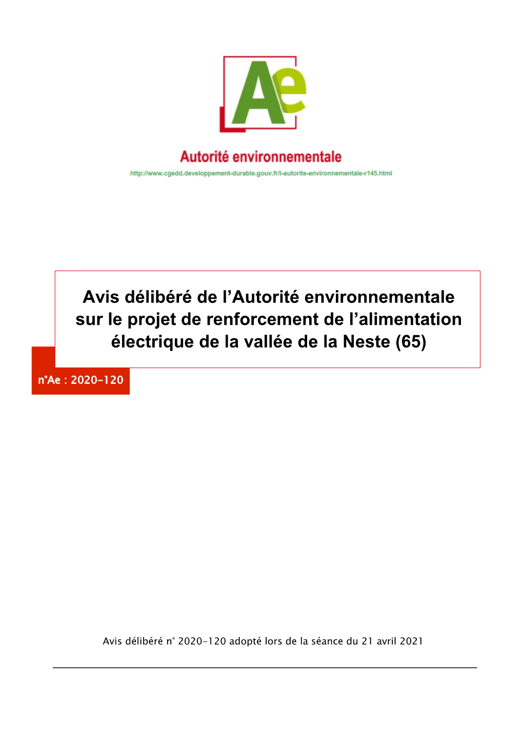 Projet De Renforcement De L'alimentation Électrique De La Vallée