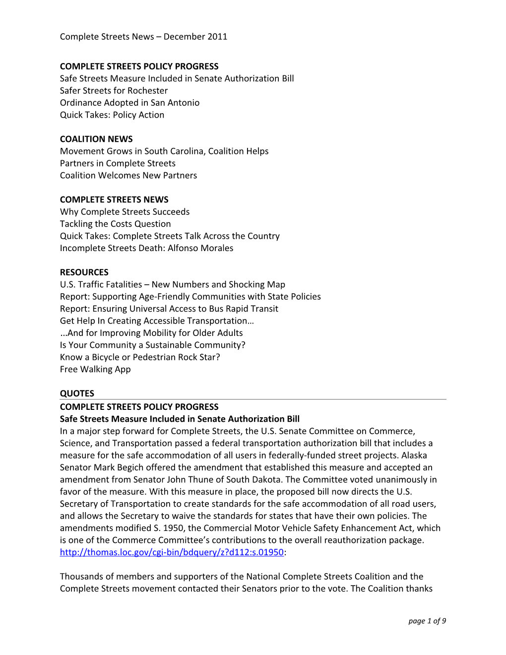 Complete Streets Policy Progress s3