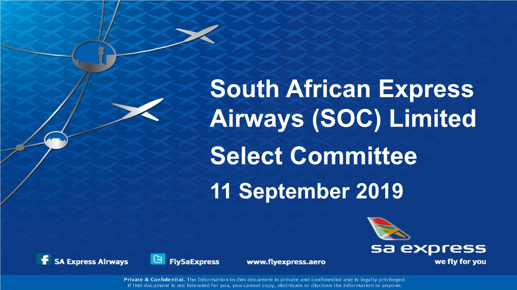 SA Express Airways Presentation