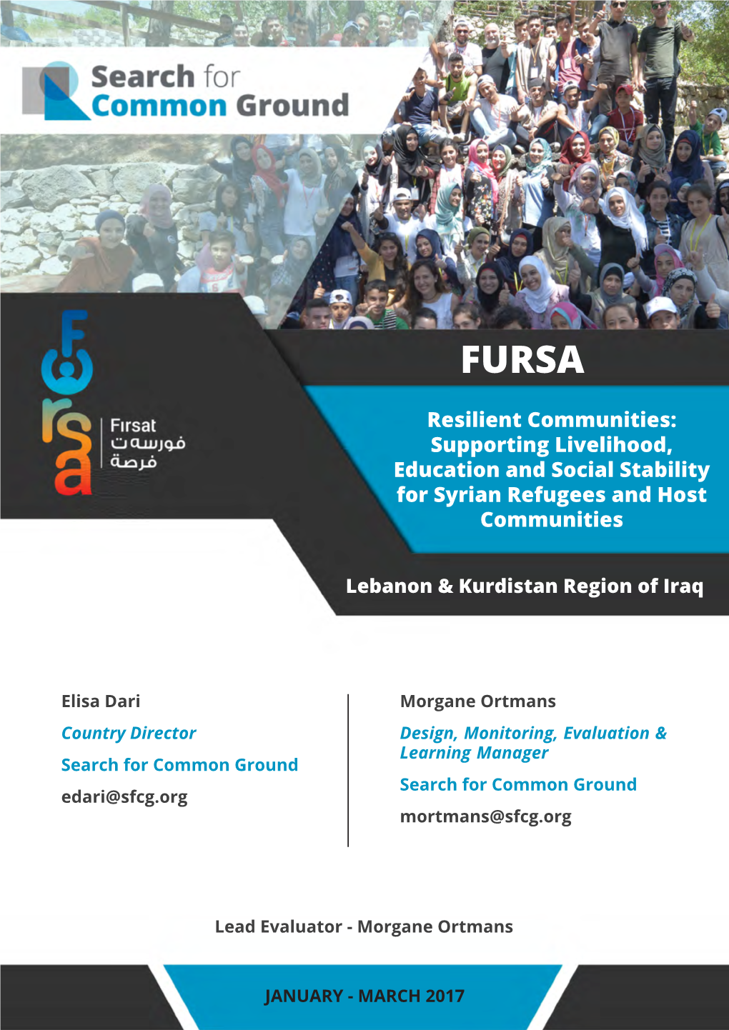 Resilient Communities: Supporting Livelihood, Education and Social Stability for Syrian Refugees and Host Communities