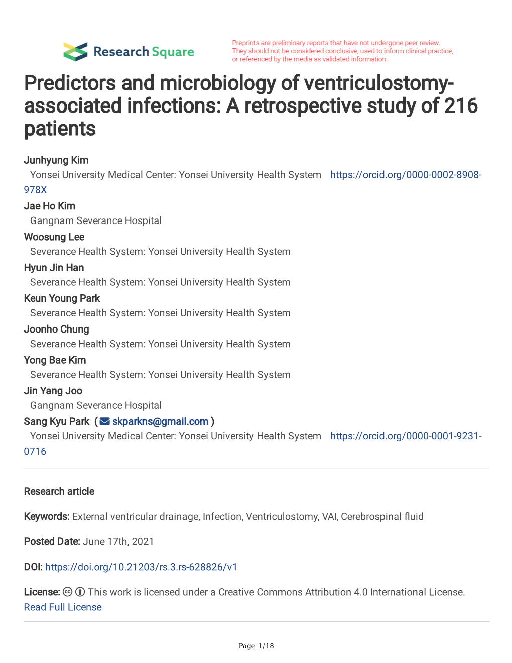 Associated Infections: a Retrospective Study of 216 Patients