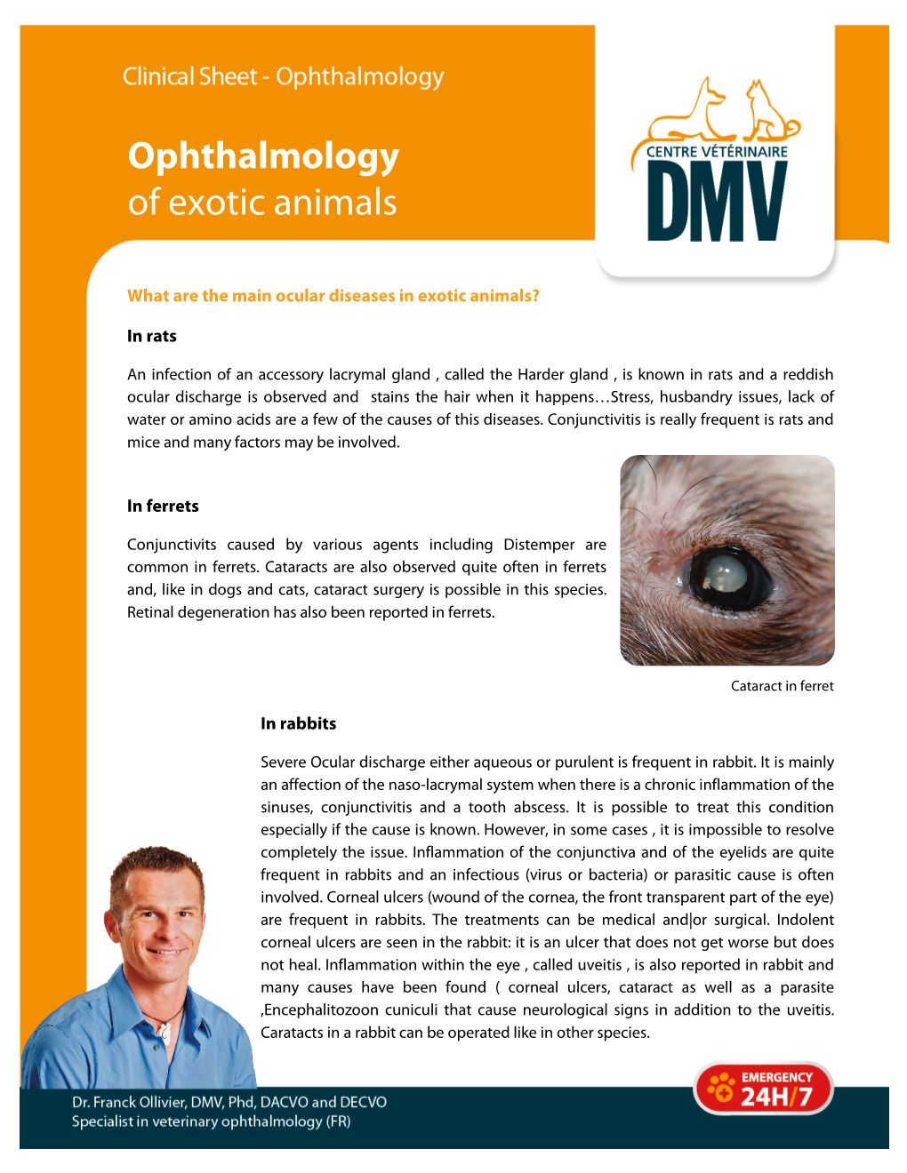 Ophthalmology of Exotic Animals