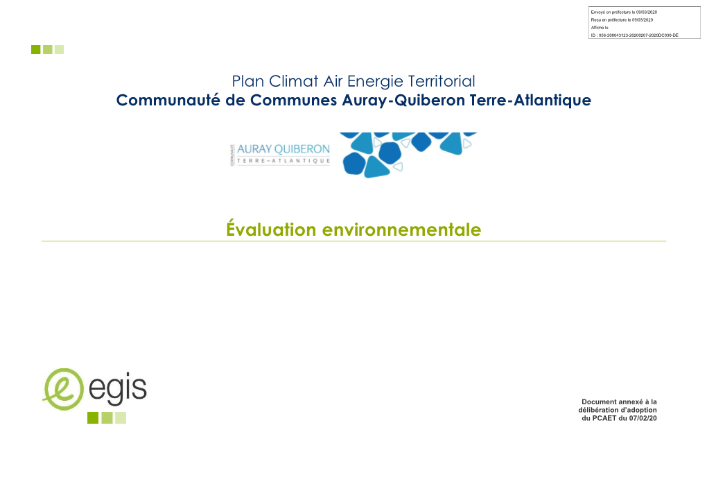 Évaluation Environnementale