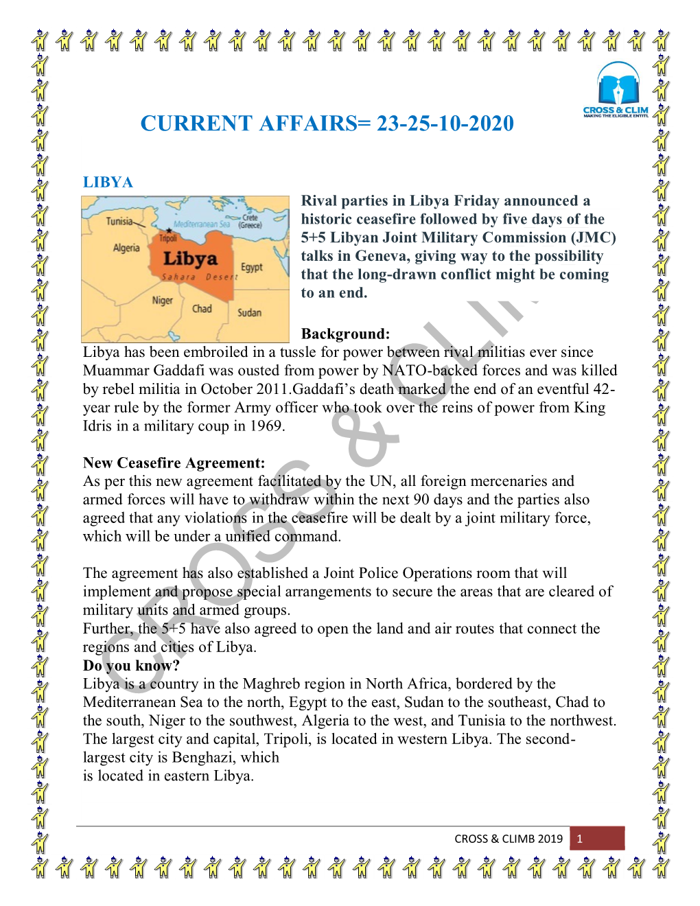 Current Affairs= 23-25-10-2020