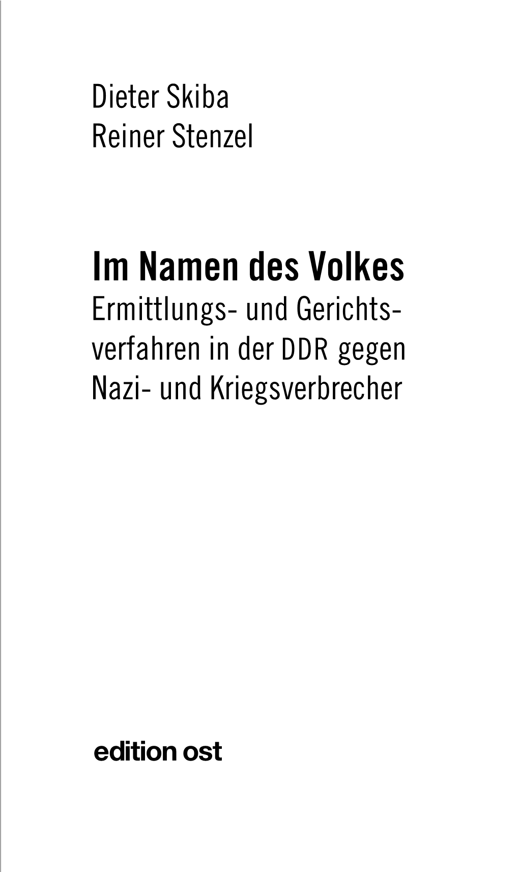 Im Namen Des Volkes