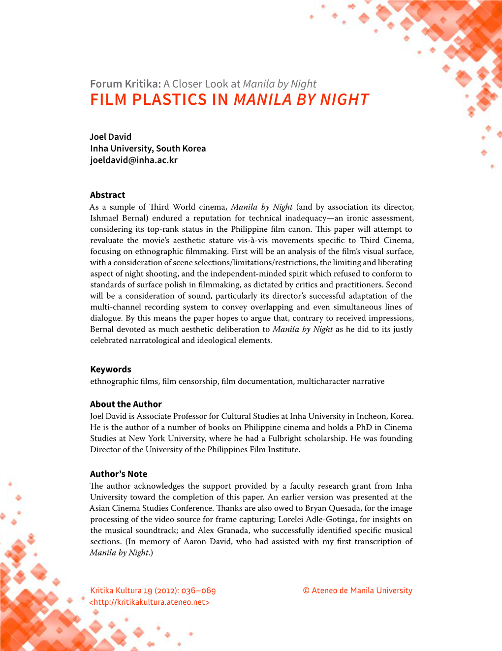 Film Plastics in Manila by Night