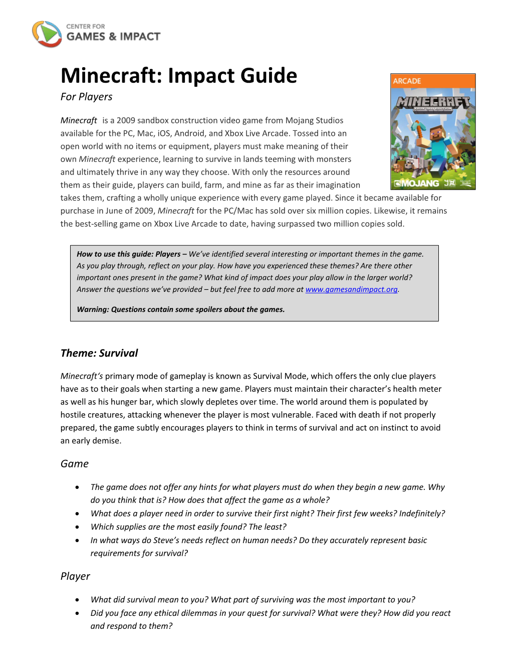 Minecraft: Impact Guide for Players