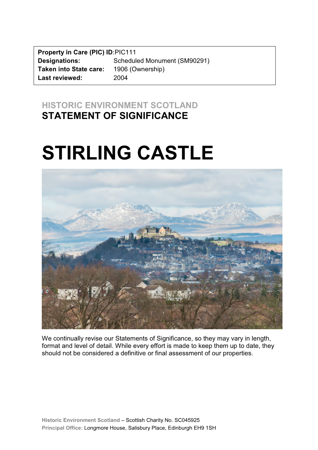 Stirling Castle