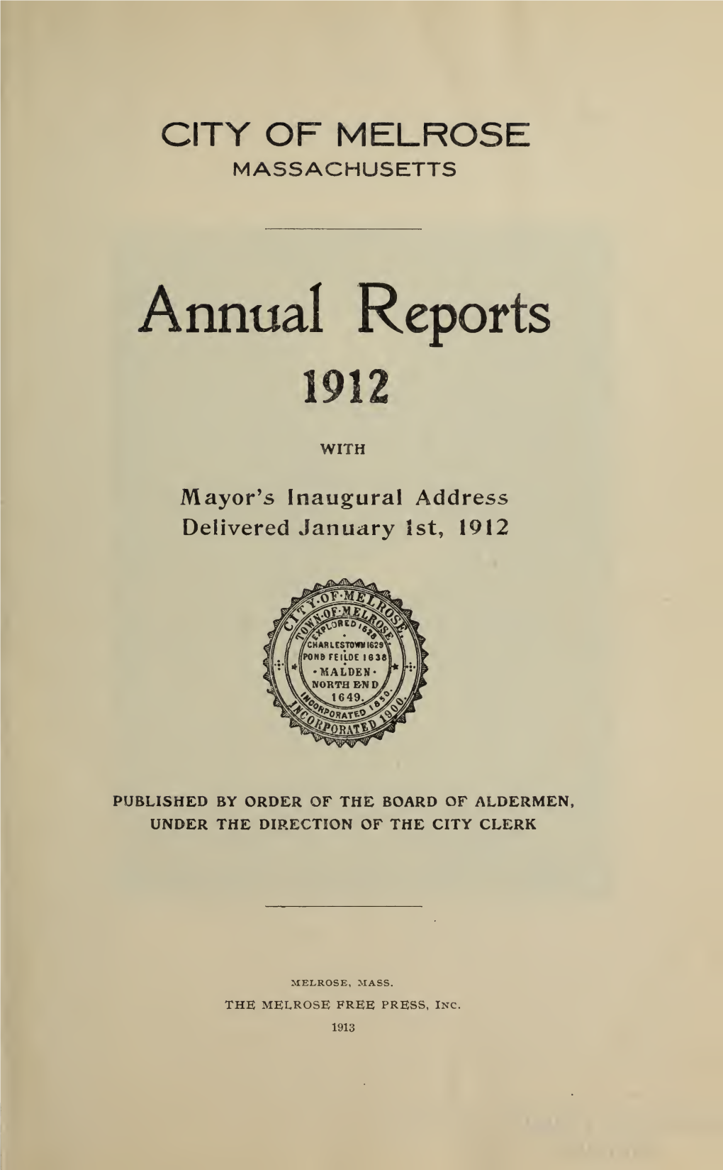 City of Melrose Annual Report
