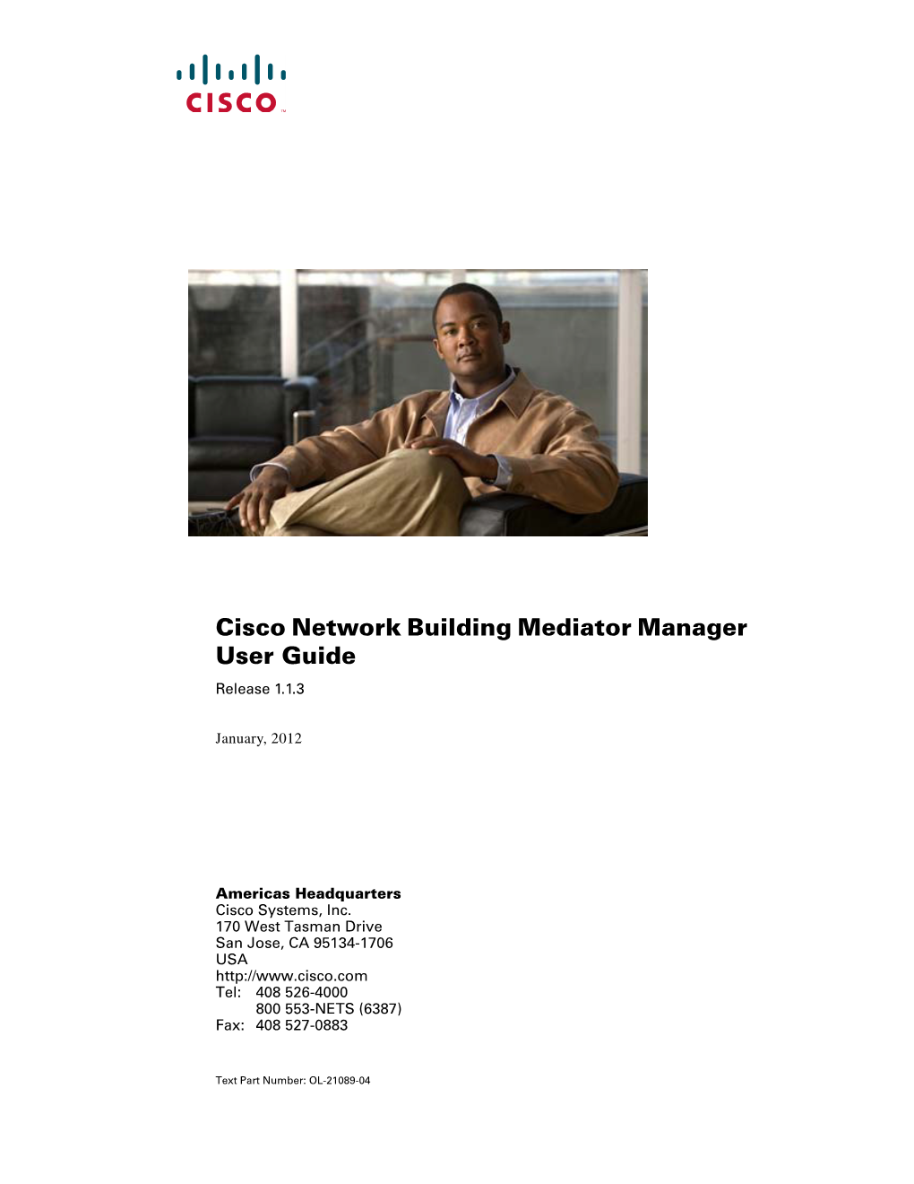 Cisco Network Building Mediator Manager User Guide Release 1.1.3