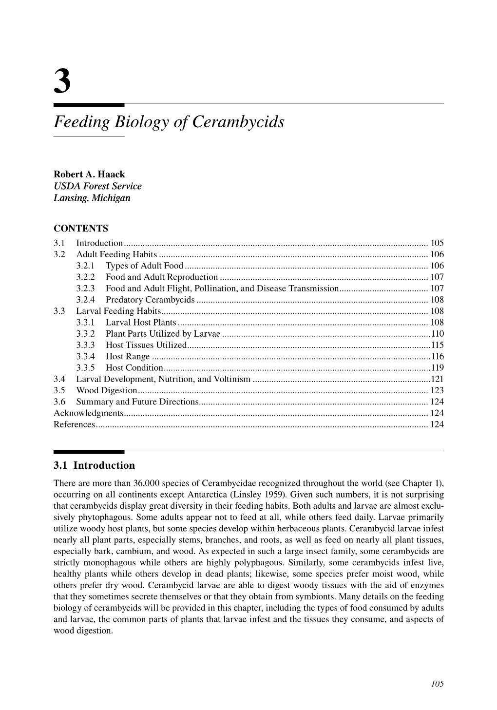 Feeding Biology of Cerambycids, Chapter 3