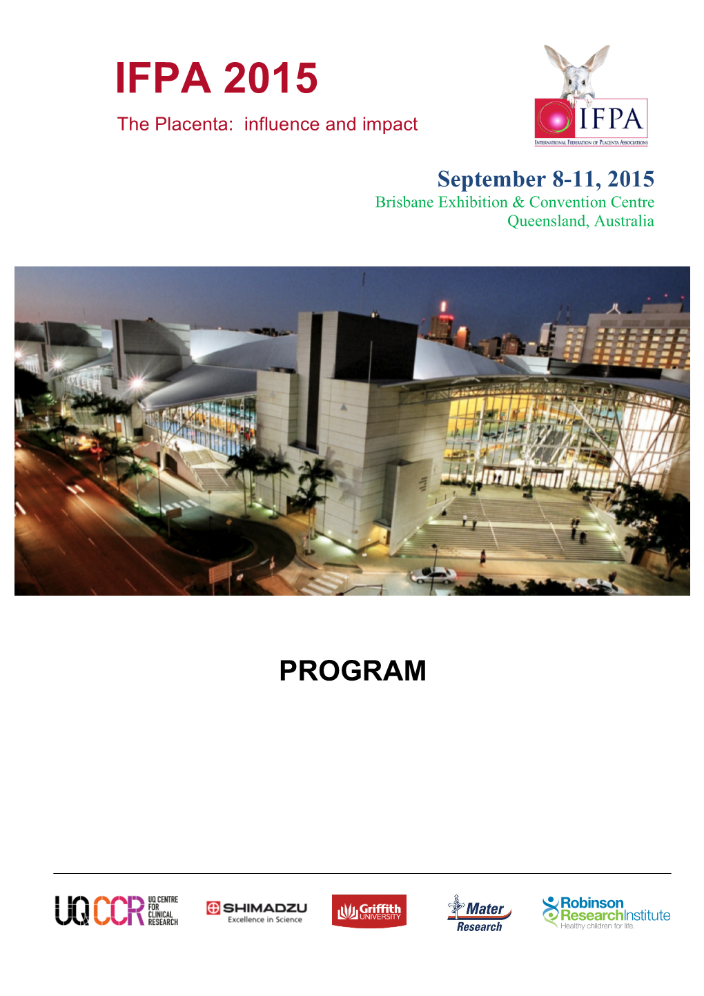 IFPA Program 2015 Brisbane 7 Sept