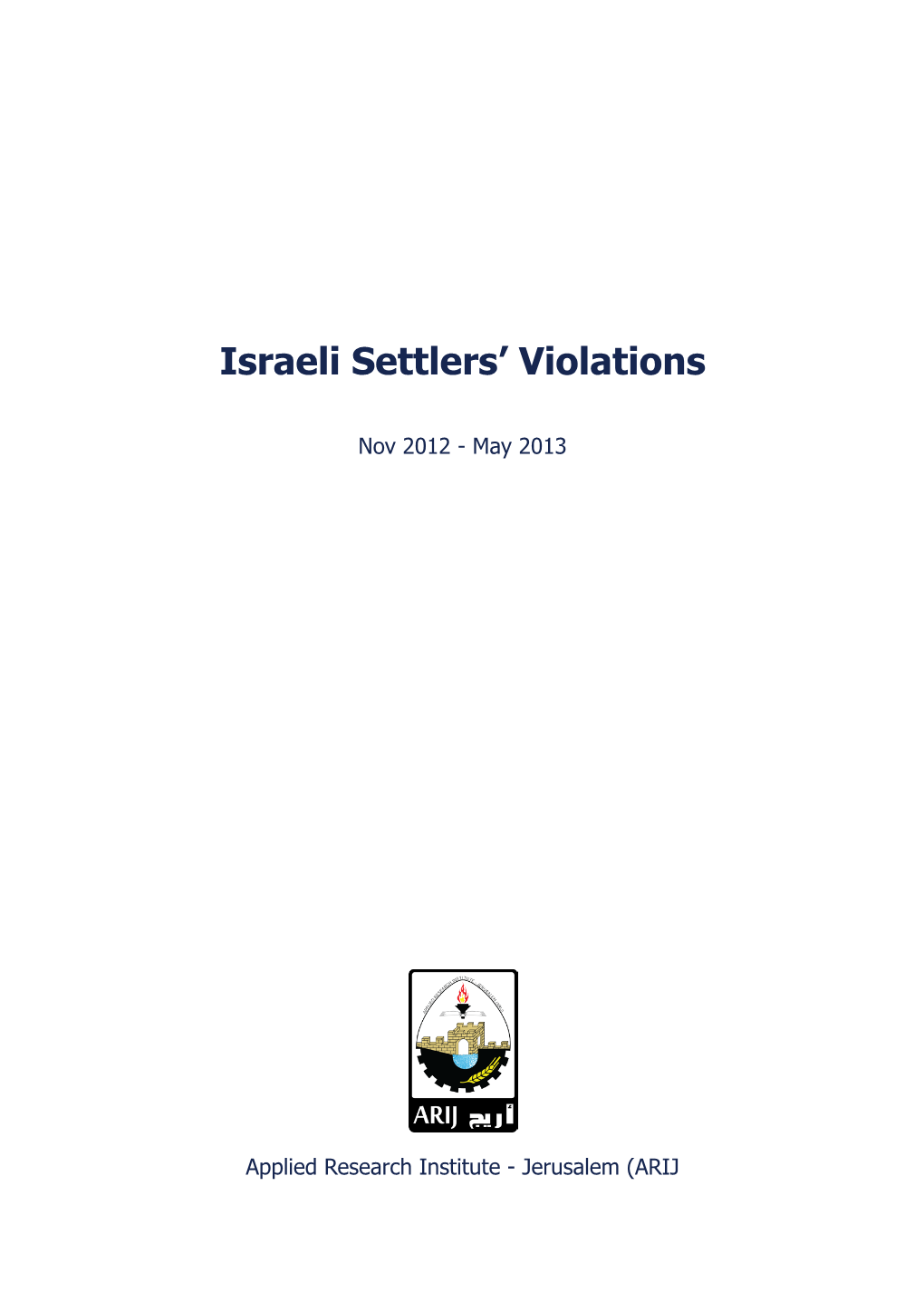 Israeli Settlers' Violations