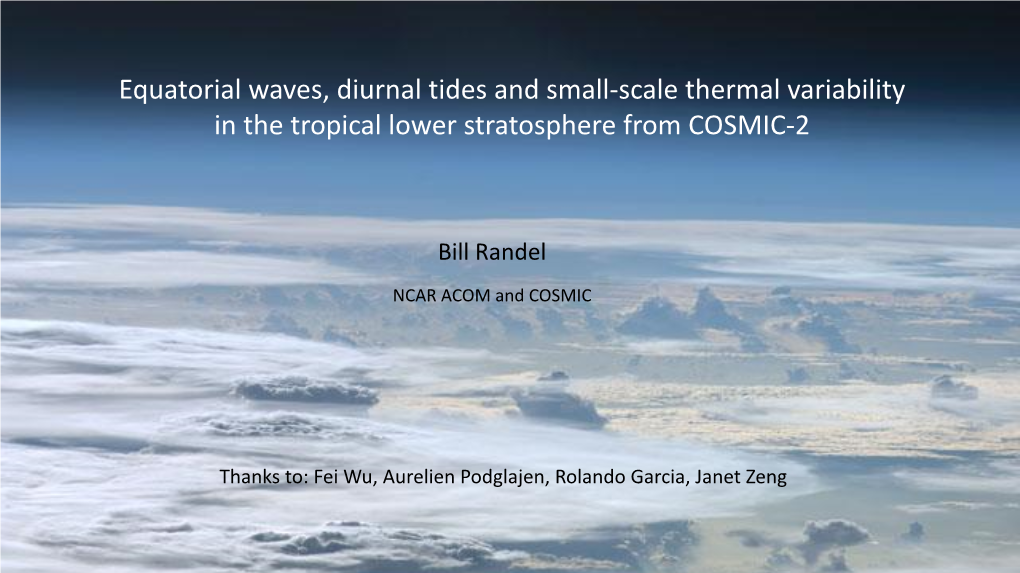 Equatorial Waves, Diurnal Tides and Small-Scale Thermal Variability in the Tropical Lower Stratosphere from COSMIC-2