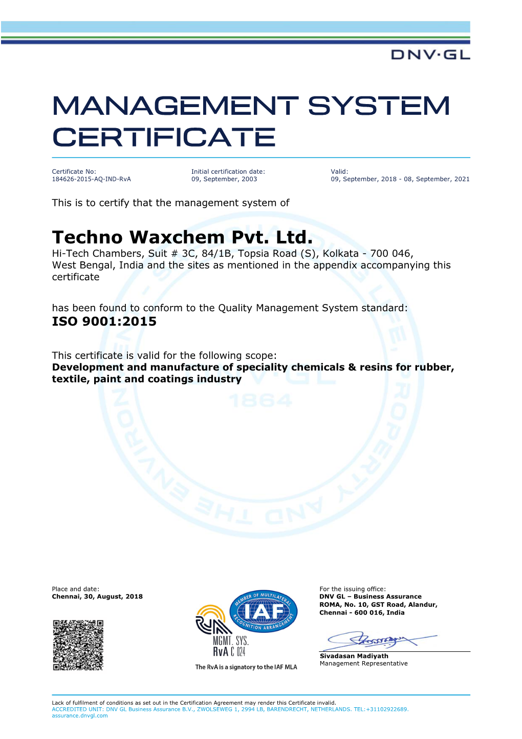 Techno Waxchem Pvt. Ltd