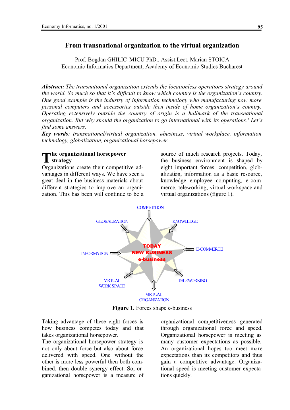 From Transnational Organization to the Virtual Organization