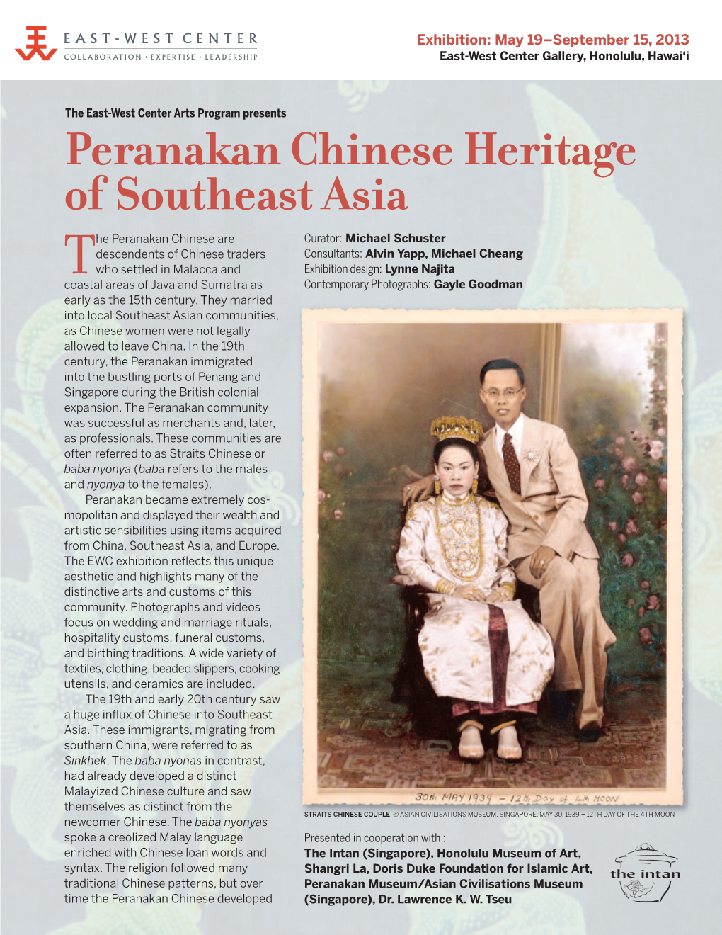 Peranakan Chinese Heritage of Southeast Asia