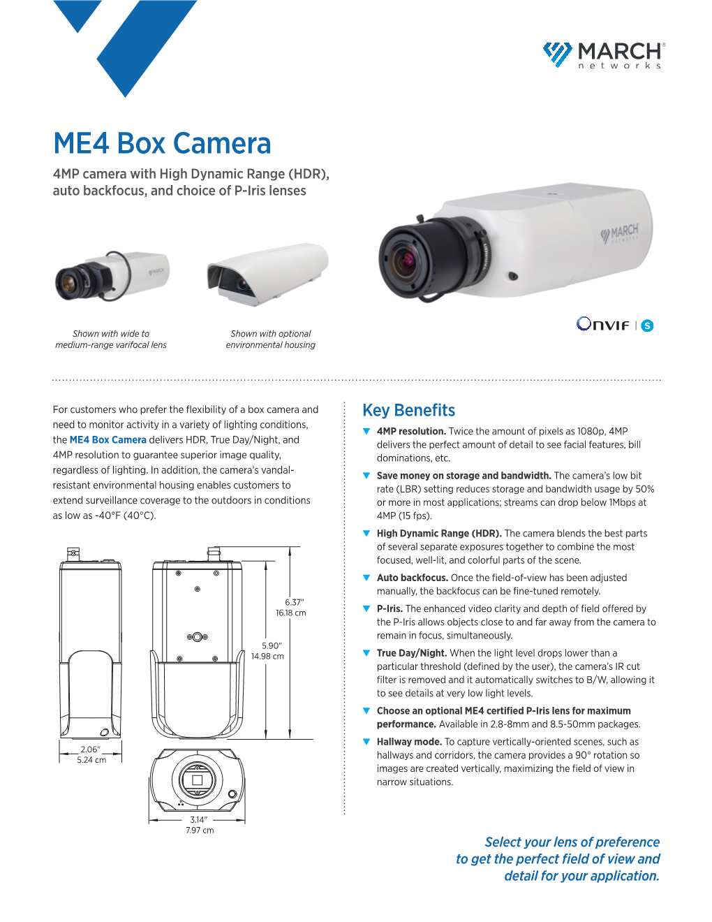 ME4 Box Camera Data Sheet