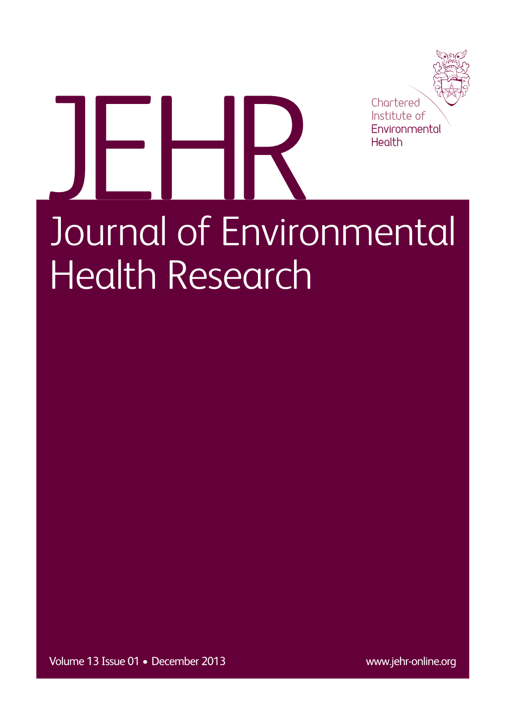 Journal of Environmental Health Research