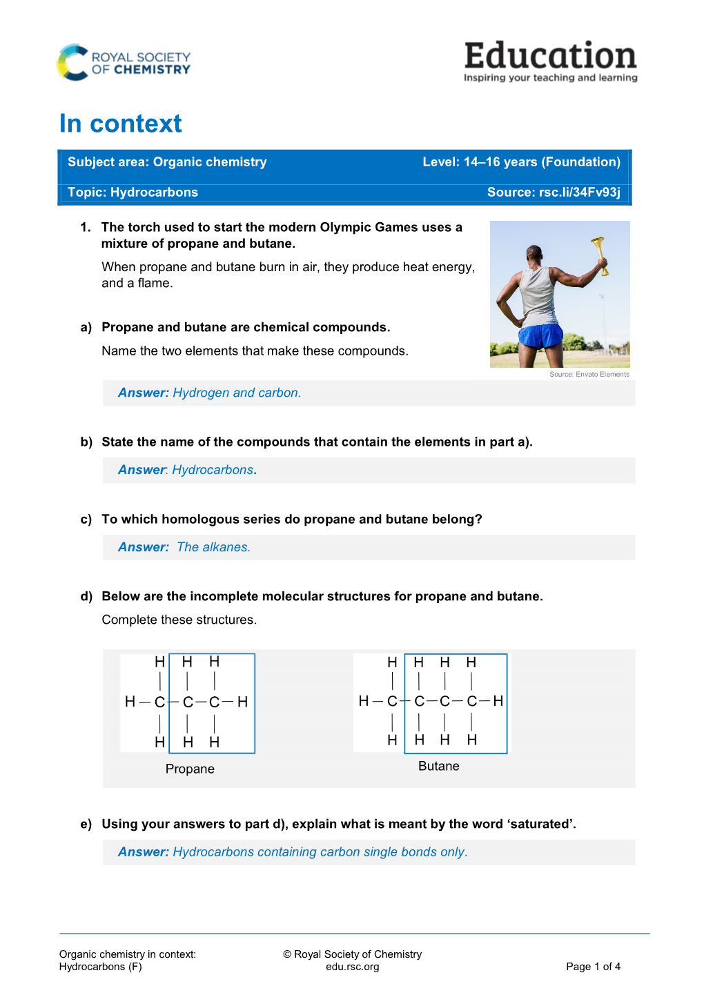 In Context Sheet