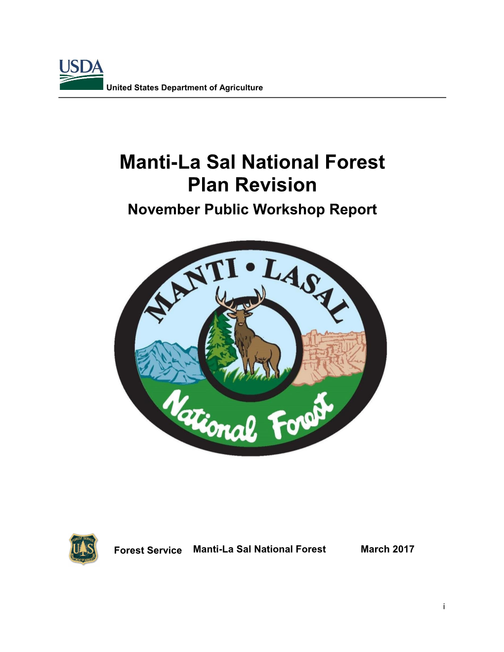 Manti-La Sal National Forest Plan Revision November Public Workshop Report