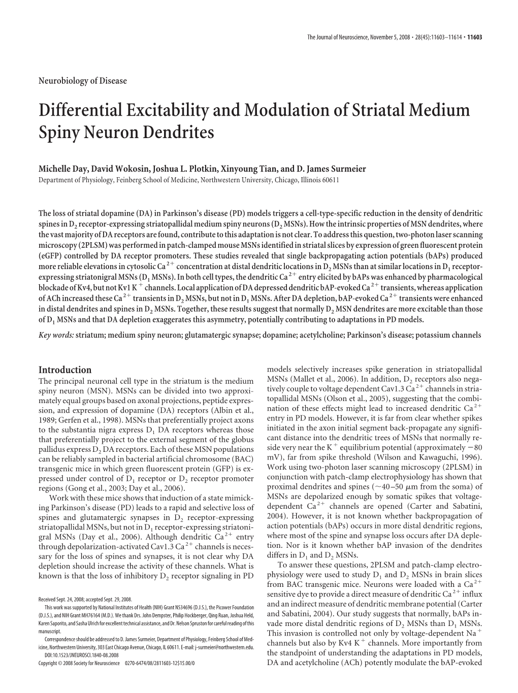 Differential Excitability and Modulation of Striatal Medium Spiny Neuron Dendrites