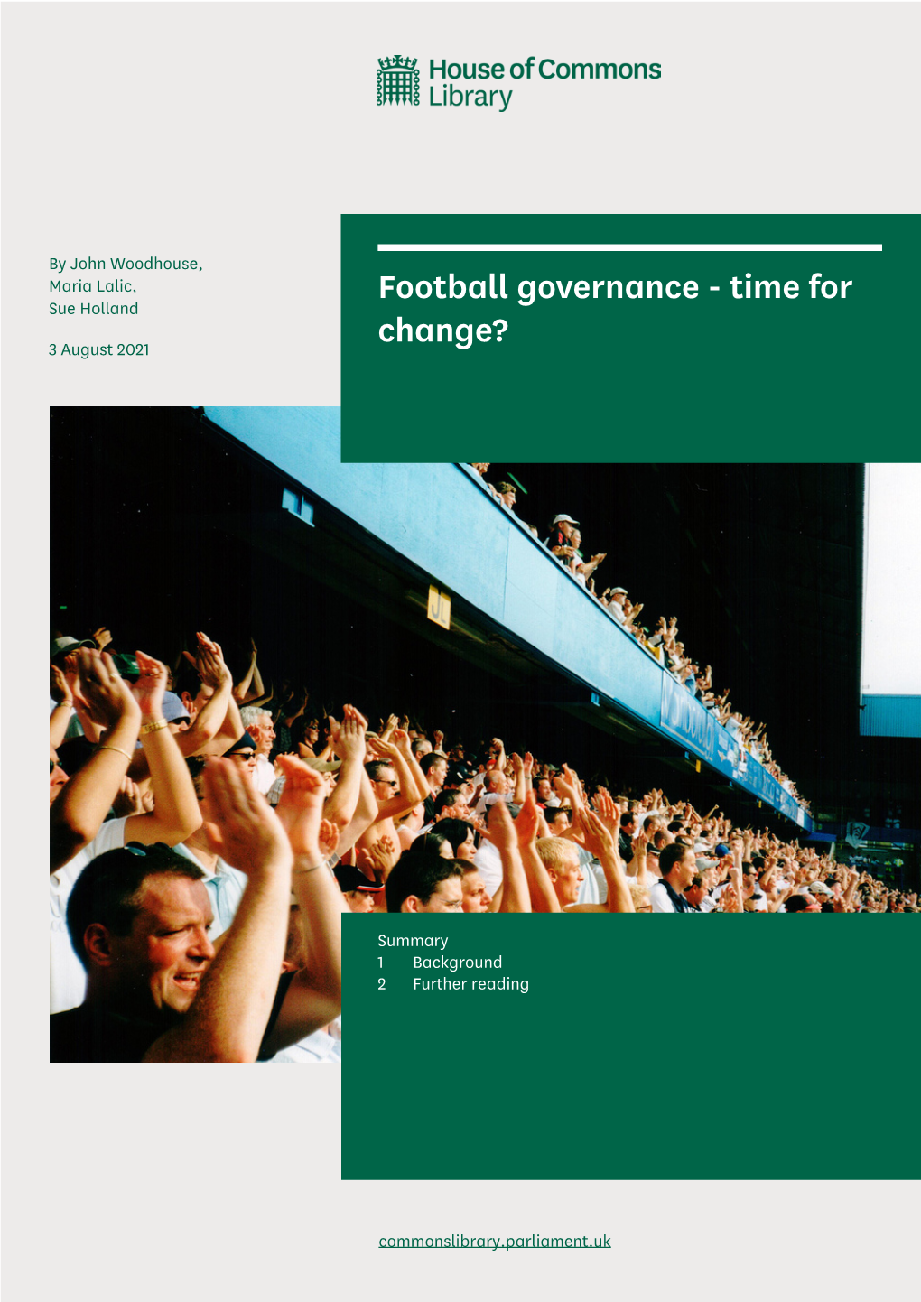 Football Governance - Time for Sue Holland