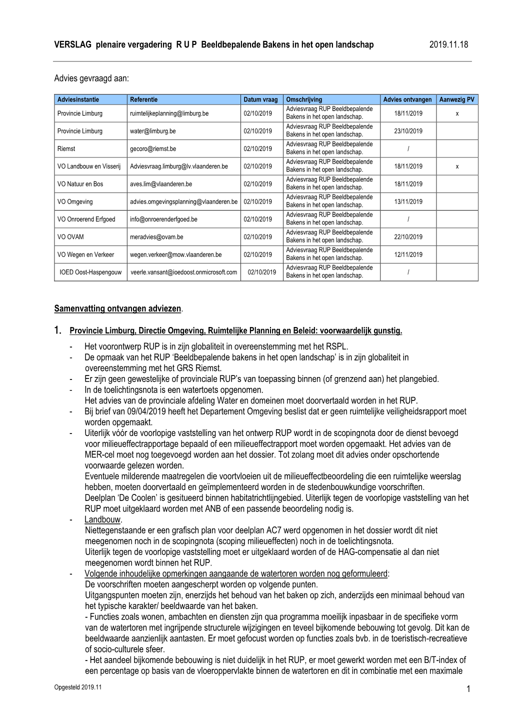 Advies Voorontwerp Gemeentelijk Structuurplan Heers