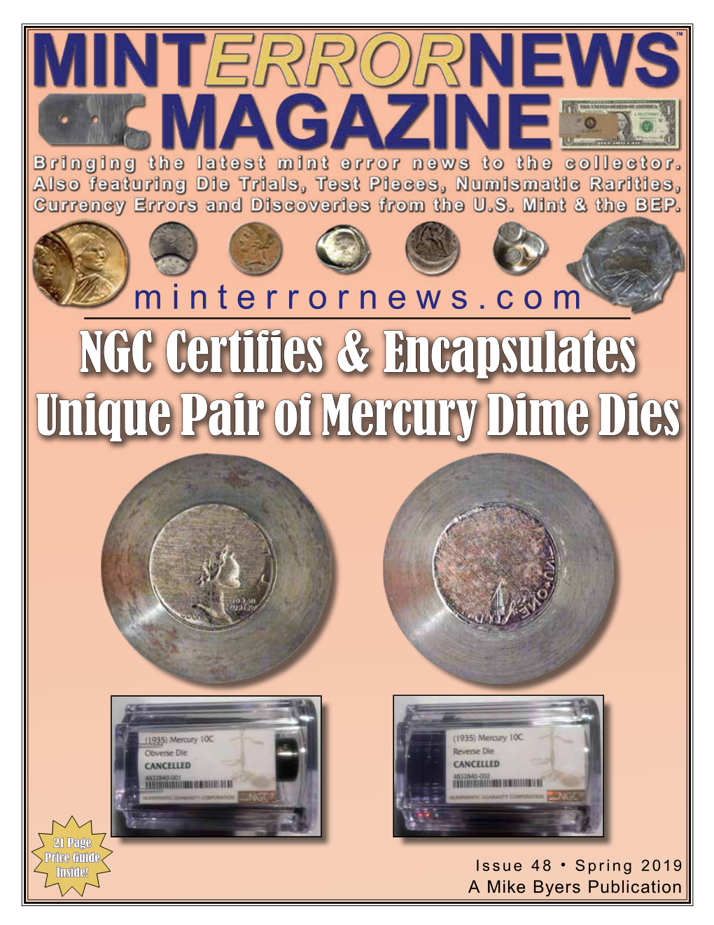 NGC Certifies & Encapsulates Unique Pair of Mercury Dime Dies