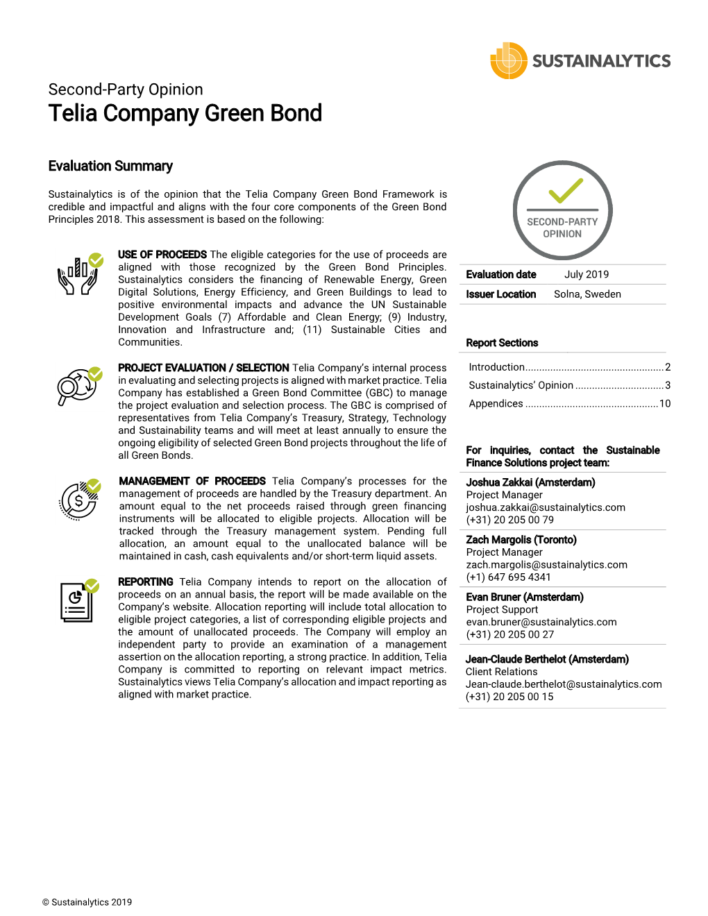 Telia Company Green Bond