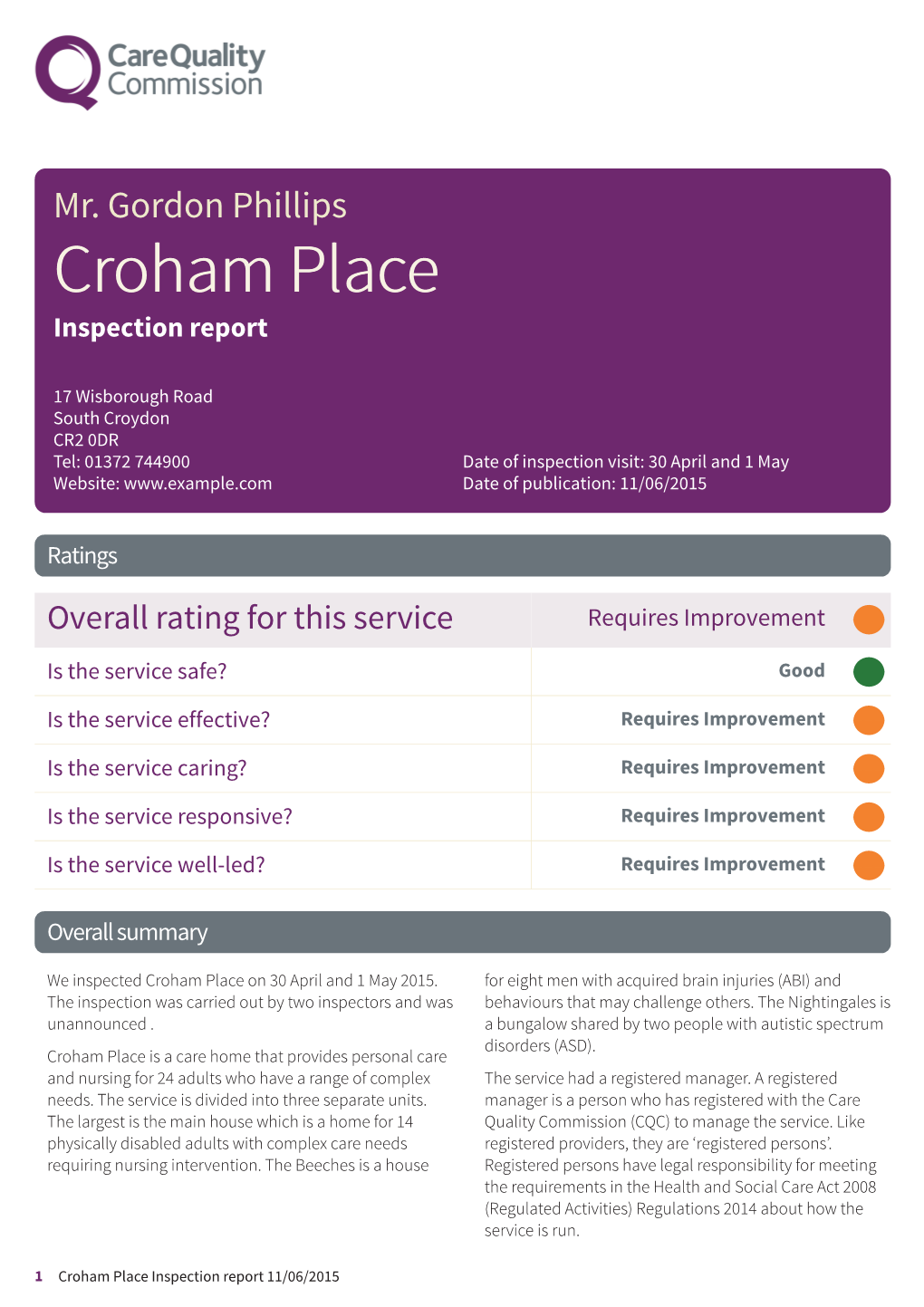 Croham Place Newapproachcomprehensive Report