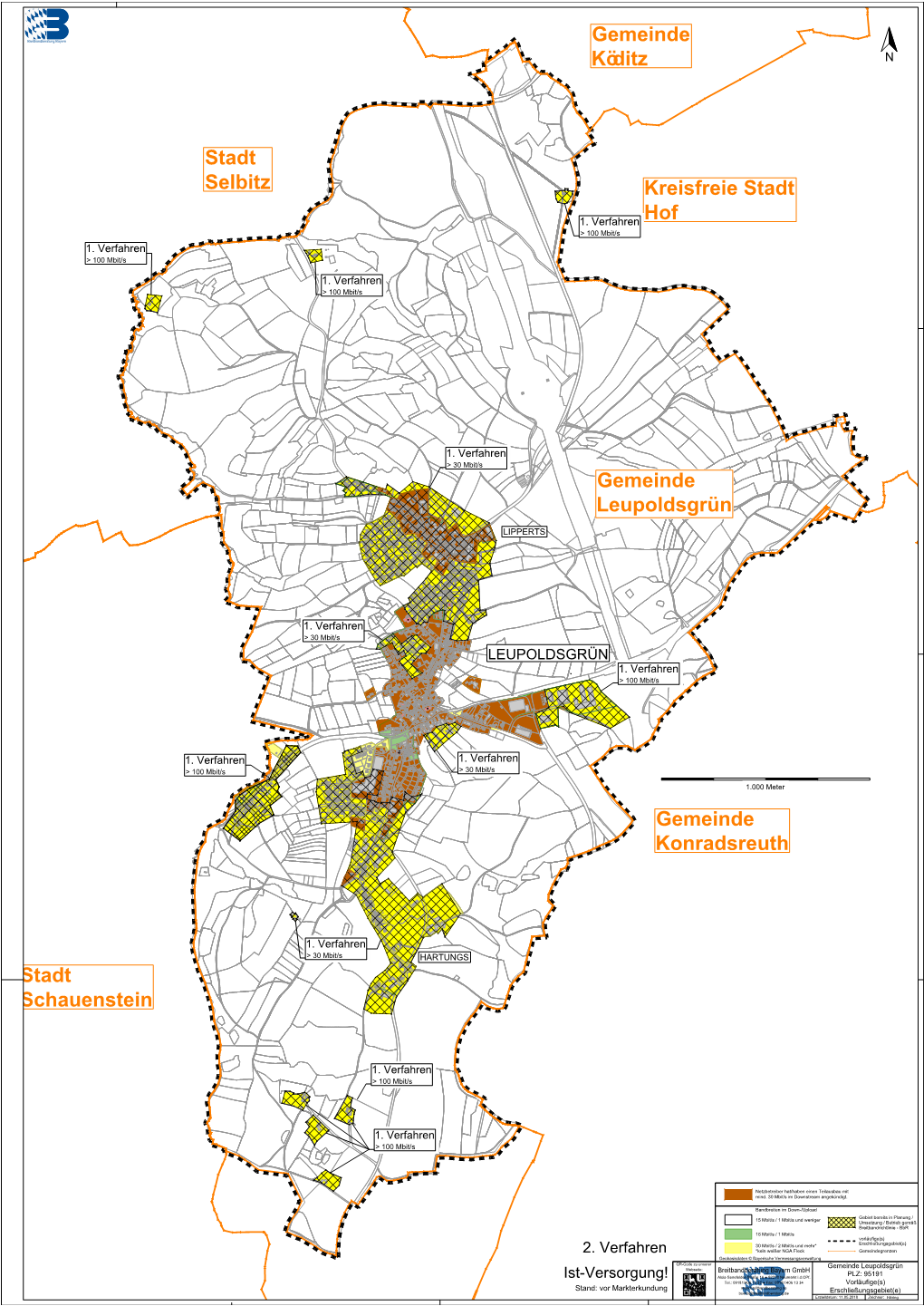 Gemeinde Leupoldsgrün Webseite: Breitbandberatung Bayern Gmbh PLZ: 95191 Ist-Versorgung! Alois-Senefelder-Straße 16 ● 92318 Neumarkt I.D.Opf