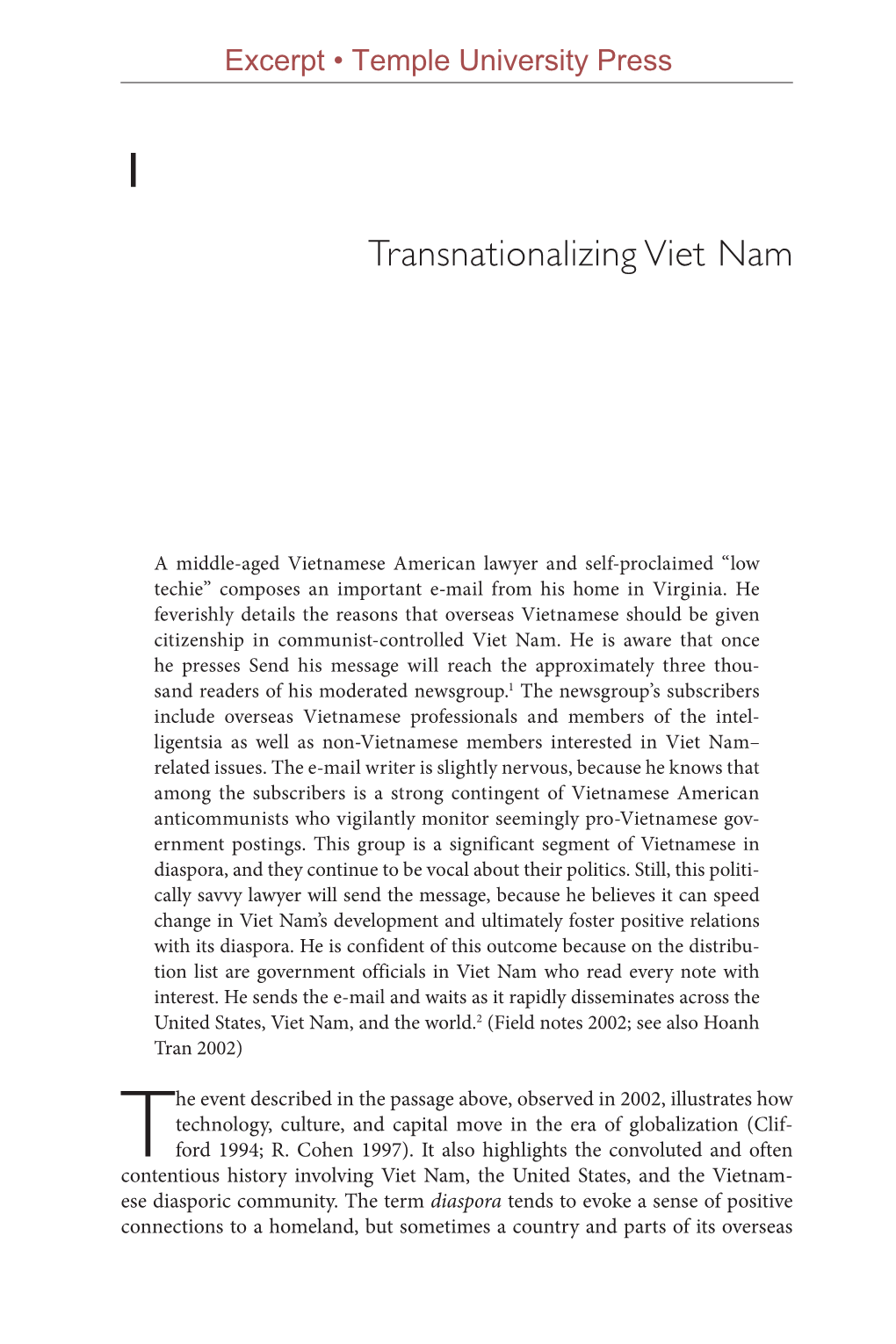 Transnationalizing Viet Nam