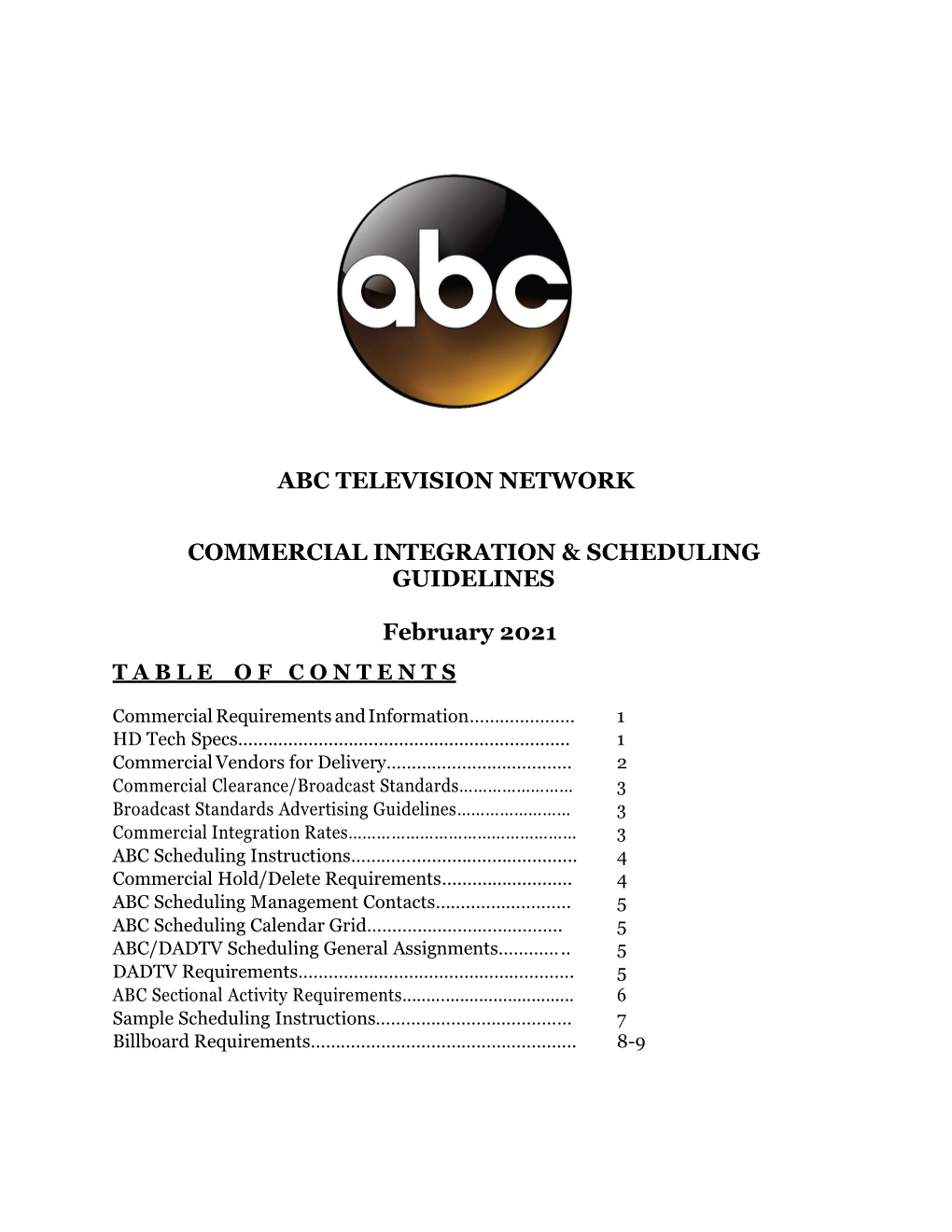 Abc Television Network Commercial Integration