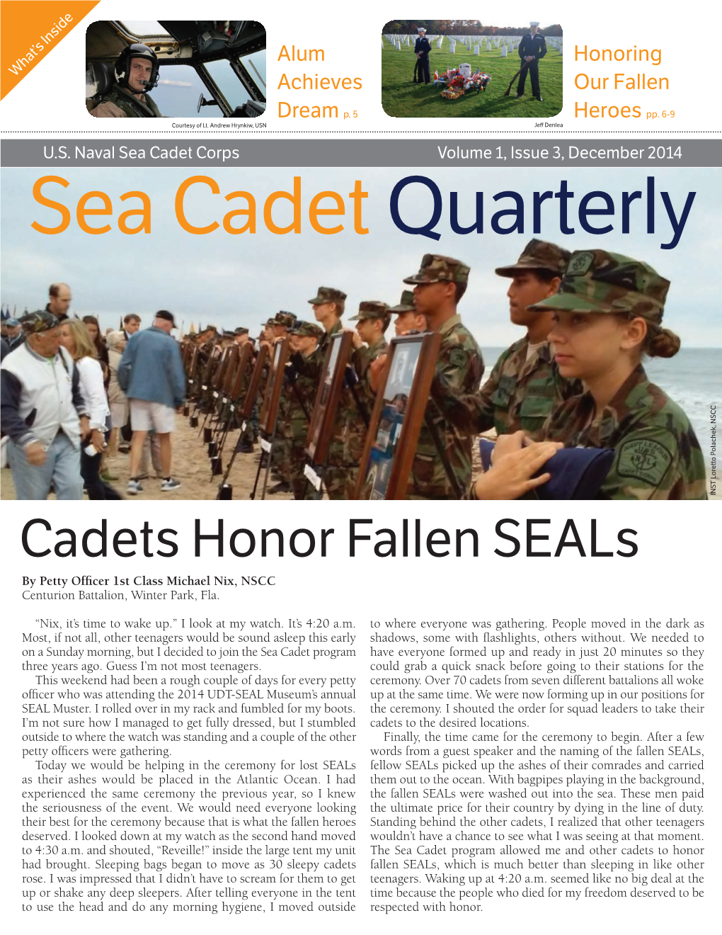 Sea Cadet Quarterly Dec2014 11DEC Final.Indd