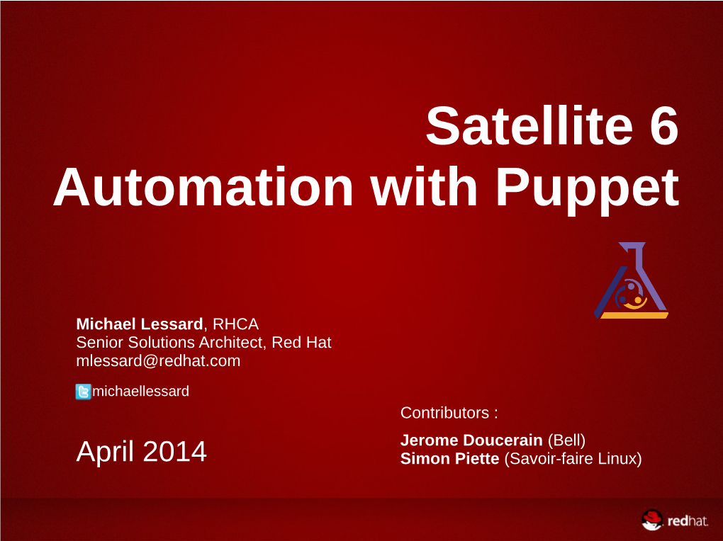 Satellite 6 Automation with Puppet