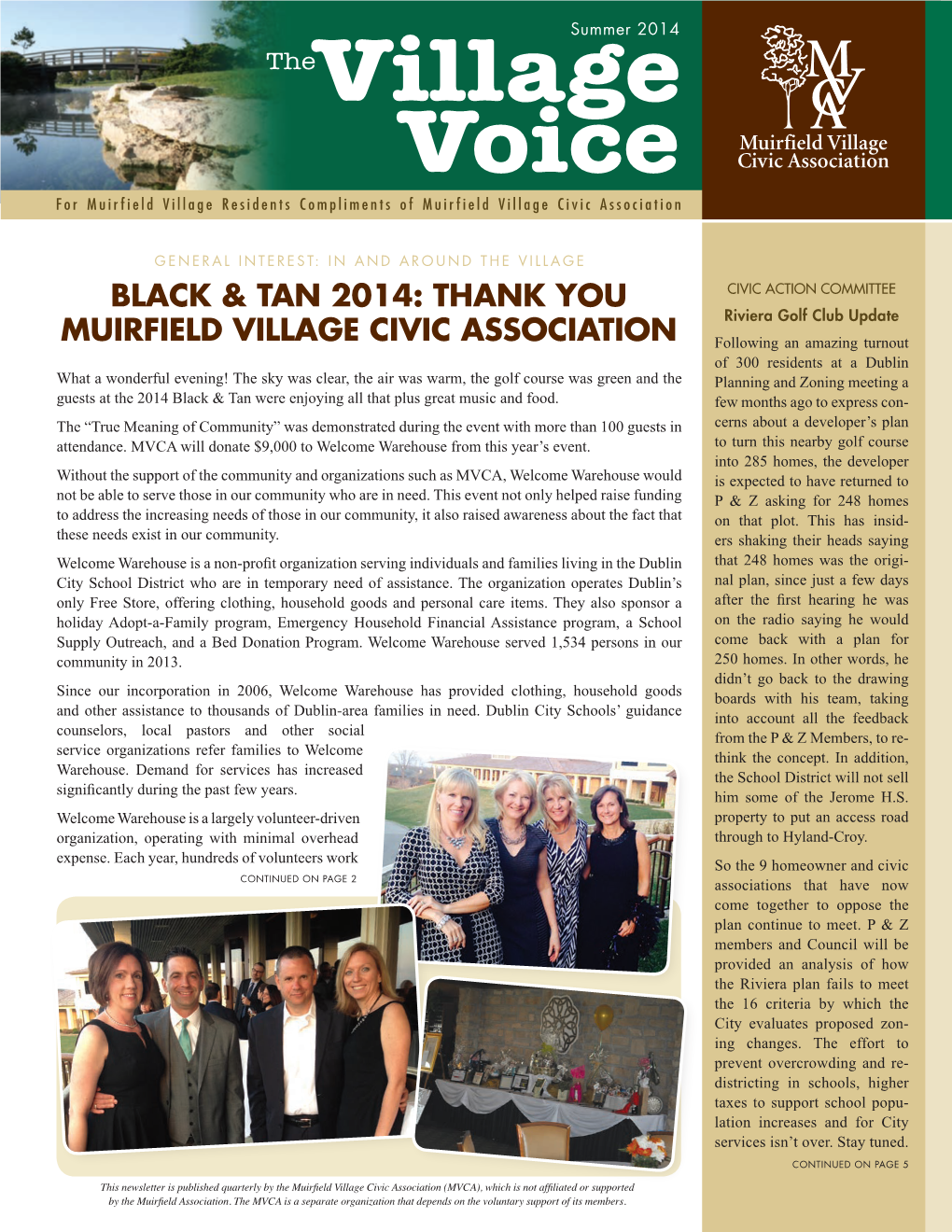 Village Voice Civic Association for Muirfield Village Residents Compliments of Muirfield Village Civic Association