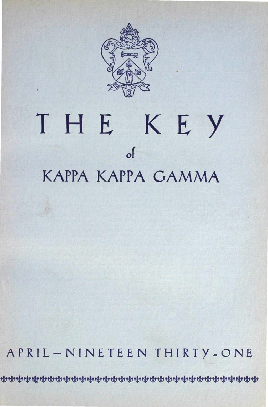 THE KEY VOL 48 NO 2 APR 1931.Pdf