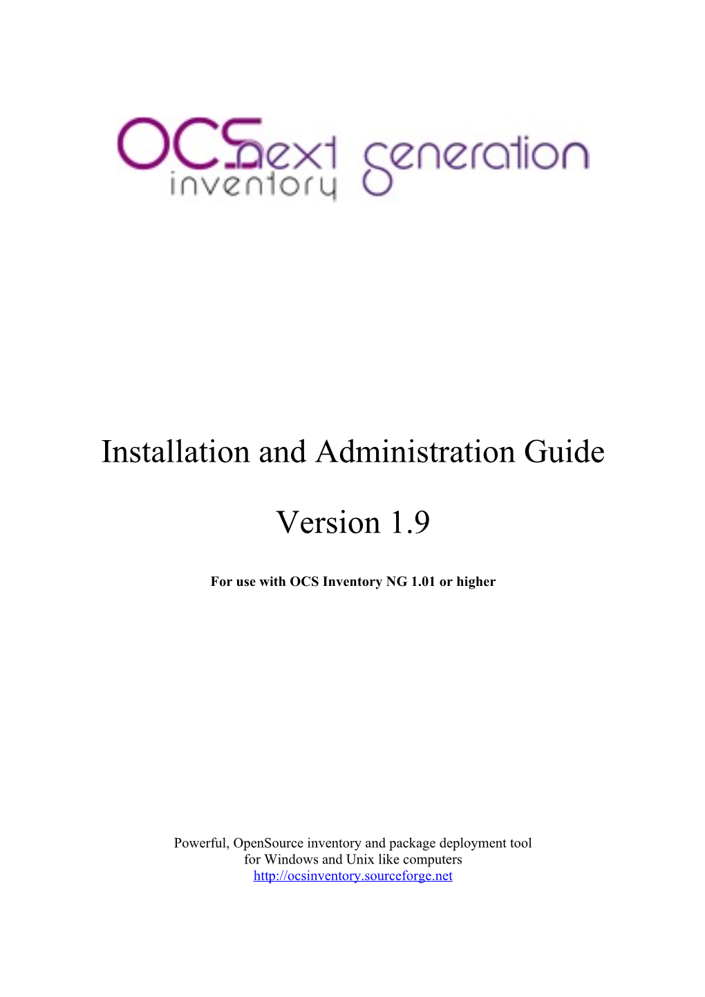 Installation and Administration Guide Version