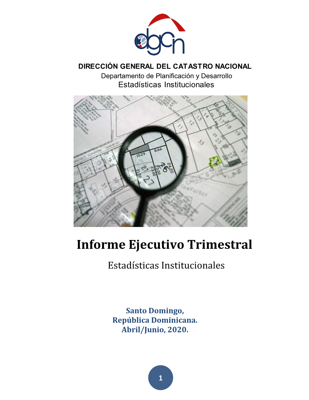 Informe Ejecutivo Trimestral Estadísticas Institucionales