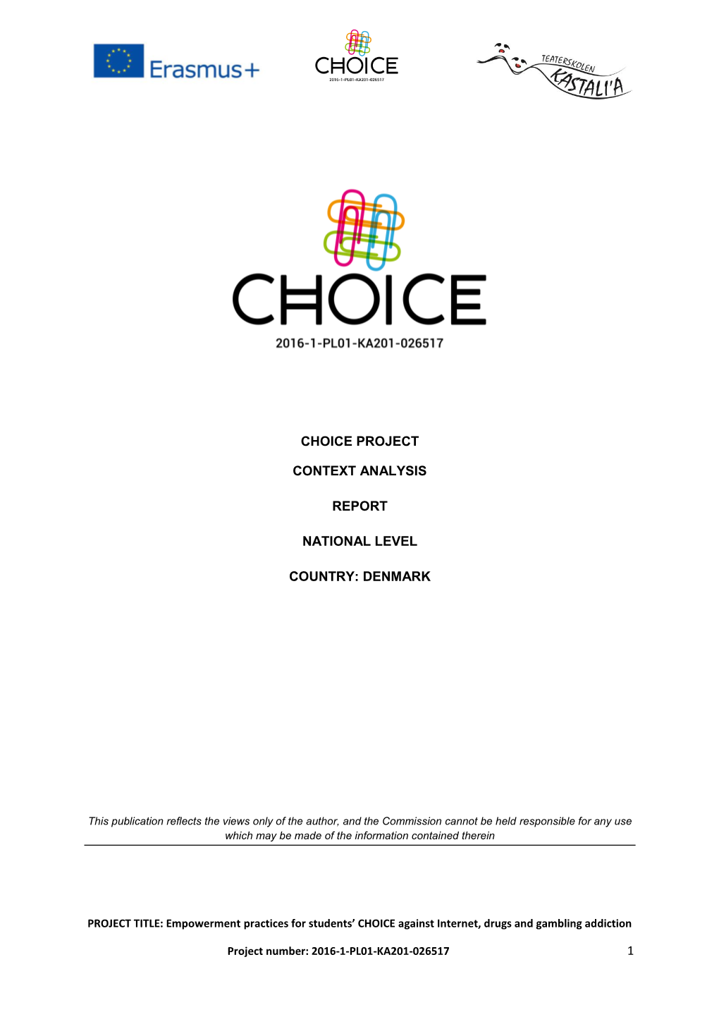 1 Choice Project Context Analysis Report National
